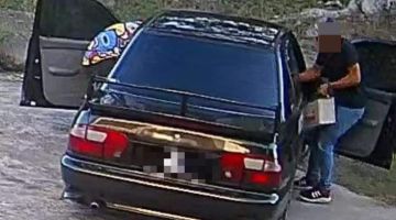Polis sedang giat mengesan pemilik kenderaan berwarna hitam yang digunakan dua suspek lelaki dalam kes kecurian yang berlaku di Kampung Tukau. 