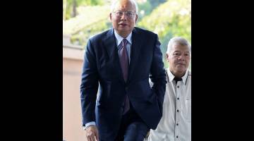 Najib tiba di Kompleks Mahkamah Kuala Lumpur hari ini - Gambar Bernama 