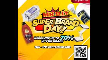 TAWARAN HEBAT: ‘Shopee’s Super Brand Day’ dari 13 hingga 17 September ini bersempena Hari Malaysia. 