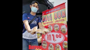 ROTI RM1: Jualan roti RM1 Ridzuan mendapat sambutan luar biasa pelanggan di sekitar Putatan.