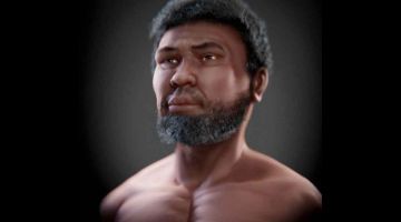 DITEMUI: Perak Man, rangka manusia tertua berusia 11,000 tahun yang ditemui 30 tahun lepas di Lembah Lenggong, Perak, kini mempunyai wajah lakaran, yang siap pada 19 Januari lepas. — Gambar Bernama