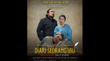 Saksikan teater 'Diari Seorang Ibu' sempena Malam Anak Seni pada 25 November ini di DBP Cawangan Sarawak. 