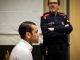 Alves ketika mendengar pertuduhan yang disampaikan kepadanya mengenai kes rogol terhadap seorang wanita muda di sebuah kelab malam semasa perbicaraanya di Mahkamah Justice of Catalonia di Barcelona pada 5 Februari lalu. — Gambar AFP